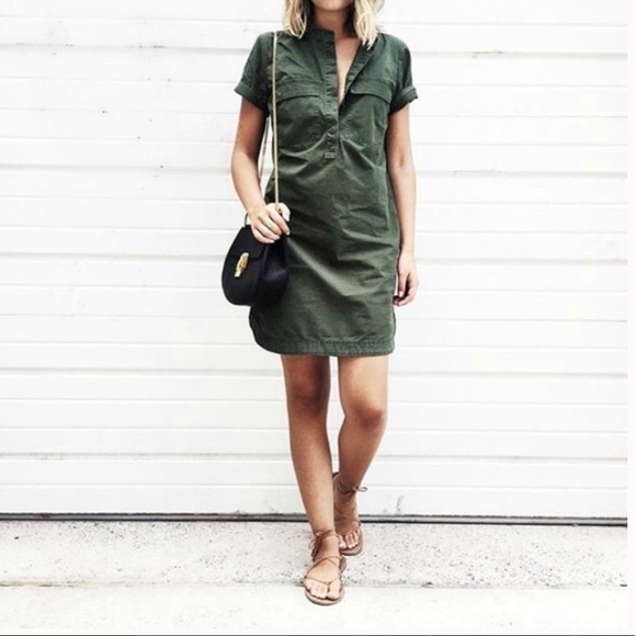 military shirt dress
